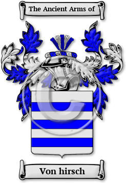 Von hirsch Family Crest Download (jpg) Legacy Series - 150 DPI